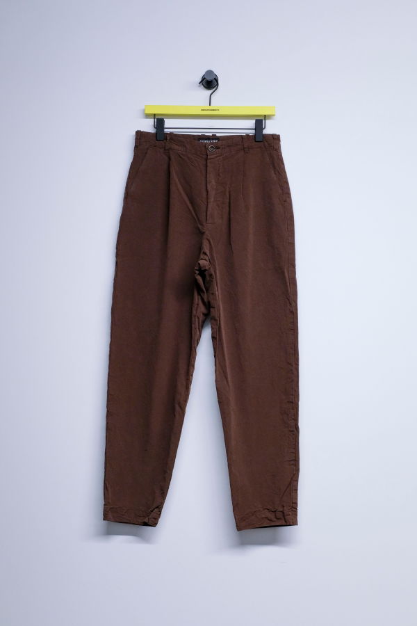 Casey Casey Brown Paper Cotton Mili Hiroshi Pants