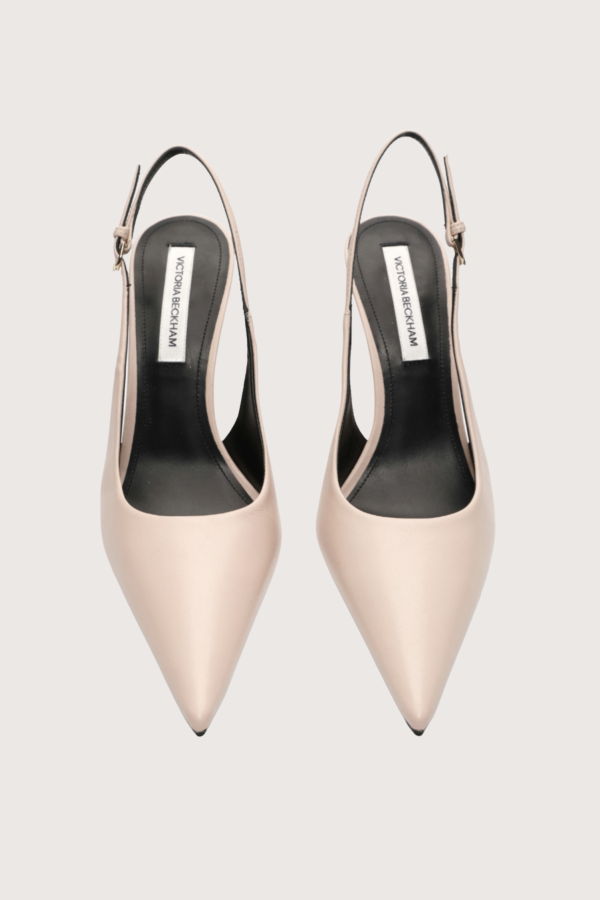 Victoria Beckham Victoria 100mm Slingback Heels - Pale Rose