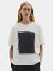 MHL by Margaret Howell Block Print T-Shirt - Off White - Thumbnail 1