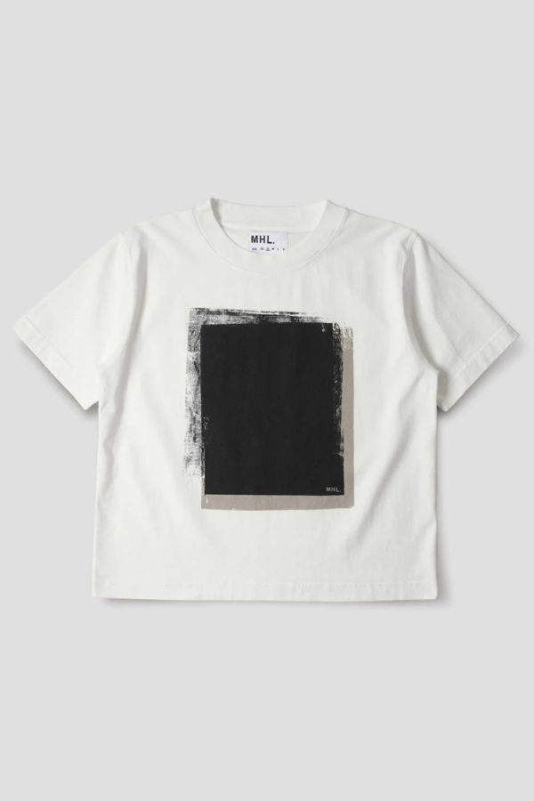 MHL by Margaret Howell Block Print T-Shirt - Off White