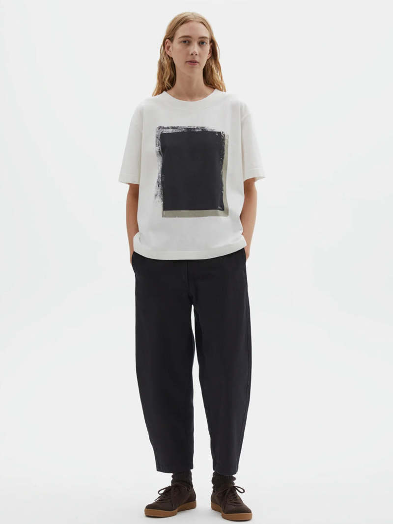 MHL by Margaret Howell Block Print T-Shirt - Off White
