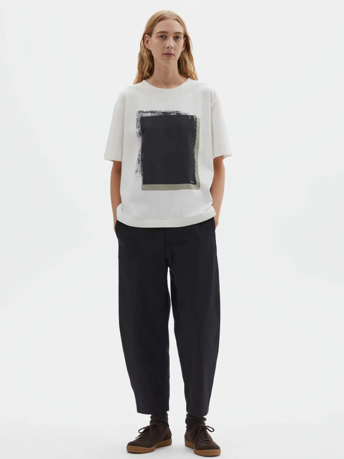 MHL by Margaret Howell Block Print T-Shirt - Off White - Image 3 of 6