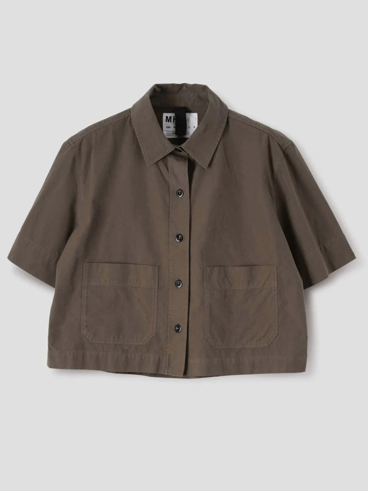 MHL by Margaret Howell Cropped Uniform Shirt - Umber - Image 2 of 6