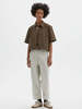 MHL by Margaret Howell Cropped Uniform Shirt - Umber - Thumbnail 3