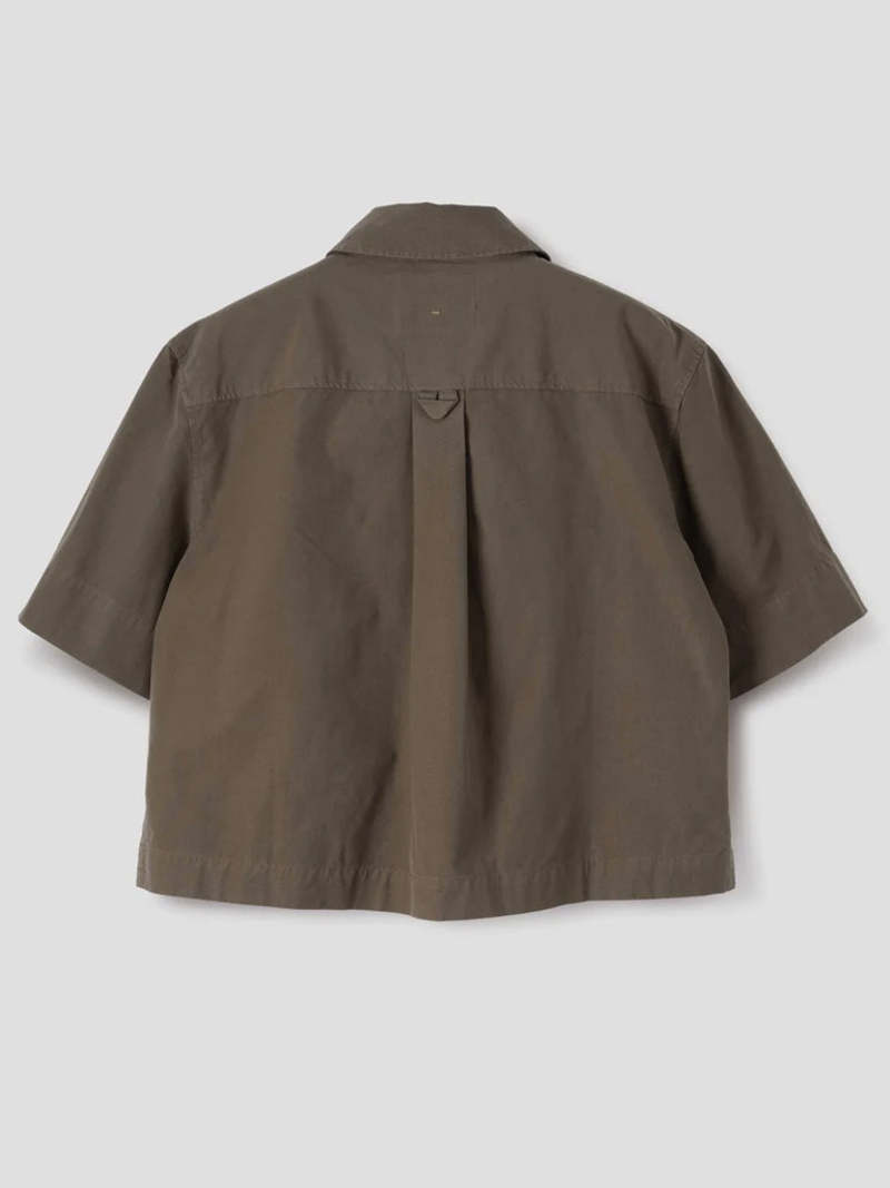 MHL by Margaret Howell Cropped Uniform Shirt - Umber