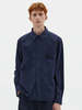 MHL by Margaret Howell Overall Shirt in Cotton Twill - Midnight - Thumbnail 1