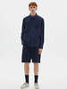 MHL by Margaret Howell Overall Shirt in Cotton Twill - Midnight - Thumbnail 3
