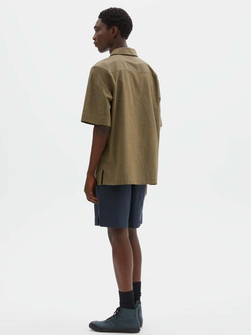 MHL by Margaret Howell PJ Shirt in Dry Cotton Moss