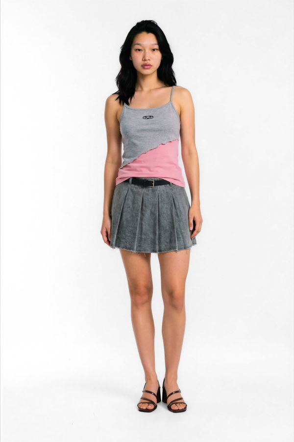 Colmillo de Morsa Distressed Tank Top - Single Jersey Top