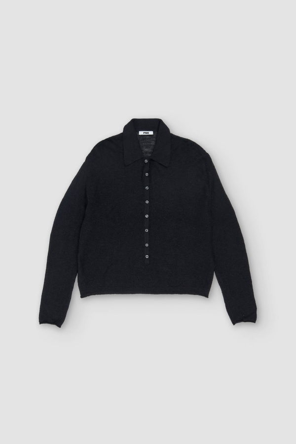 Rus Bikou Polo Sweater - Black