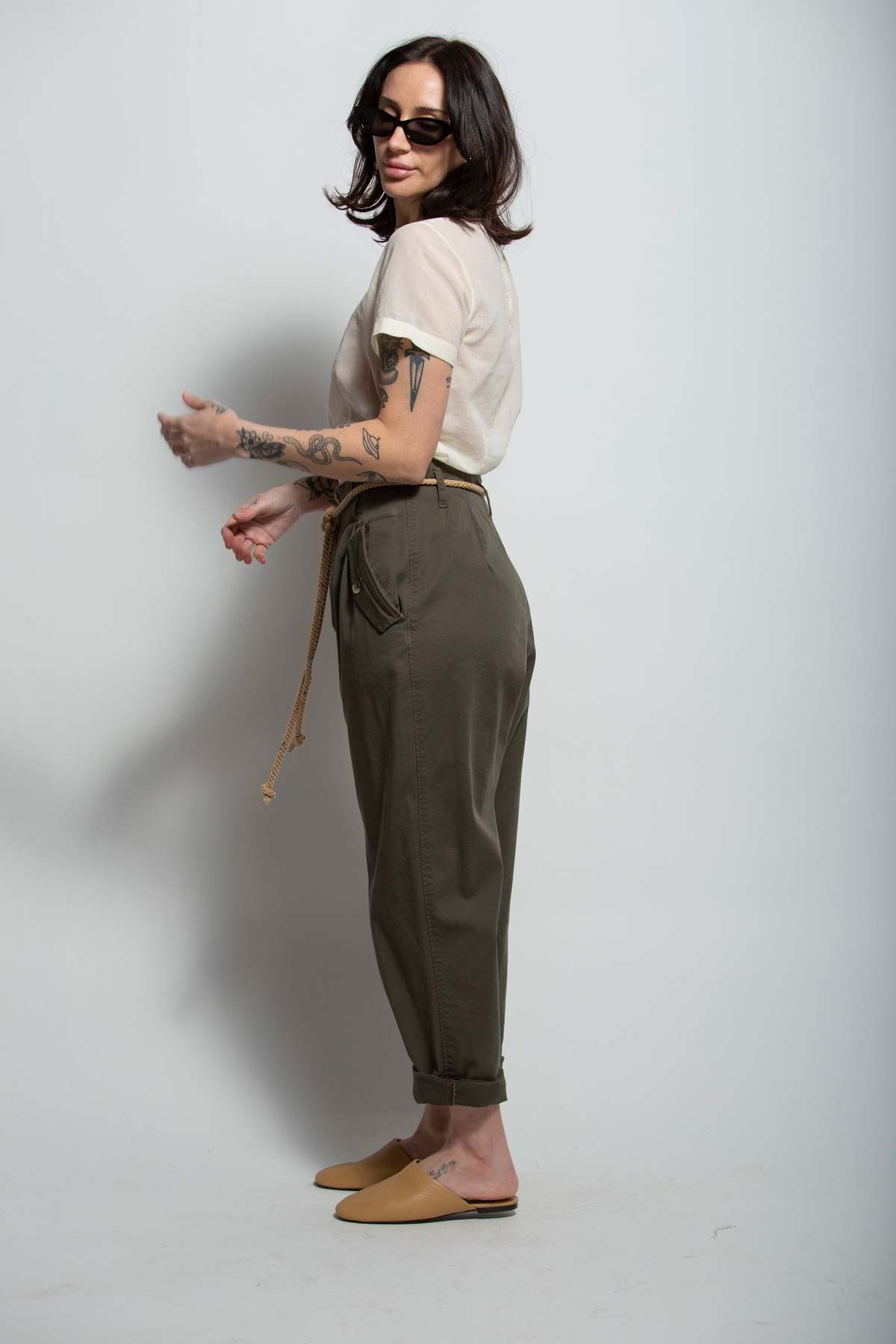 Vintage Trousers - Green - Image 10 of 11