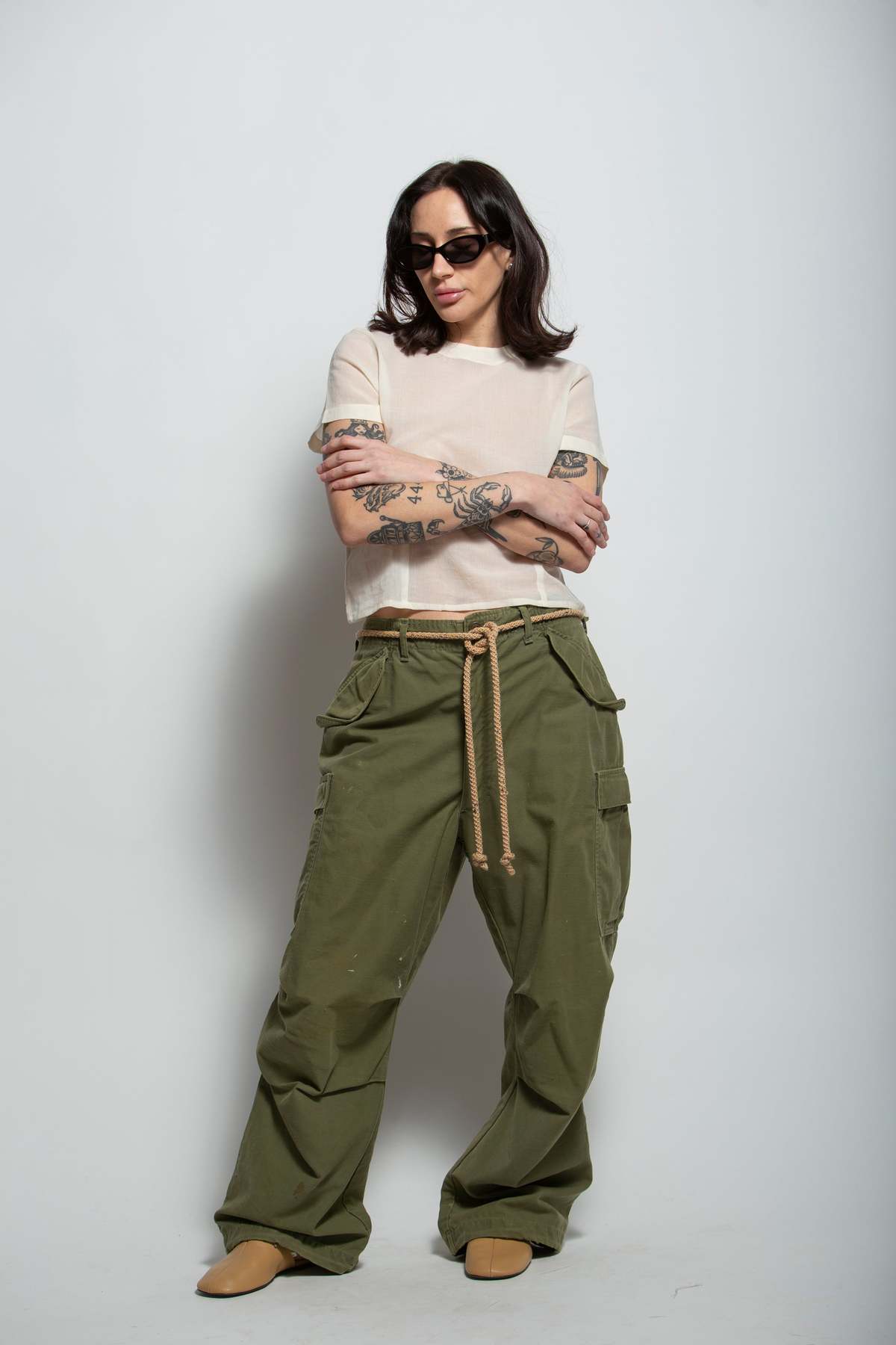 Vintage Military Cargo Pants - Image 1 of 7
