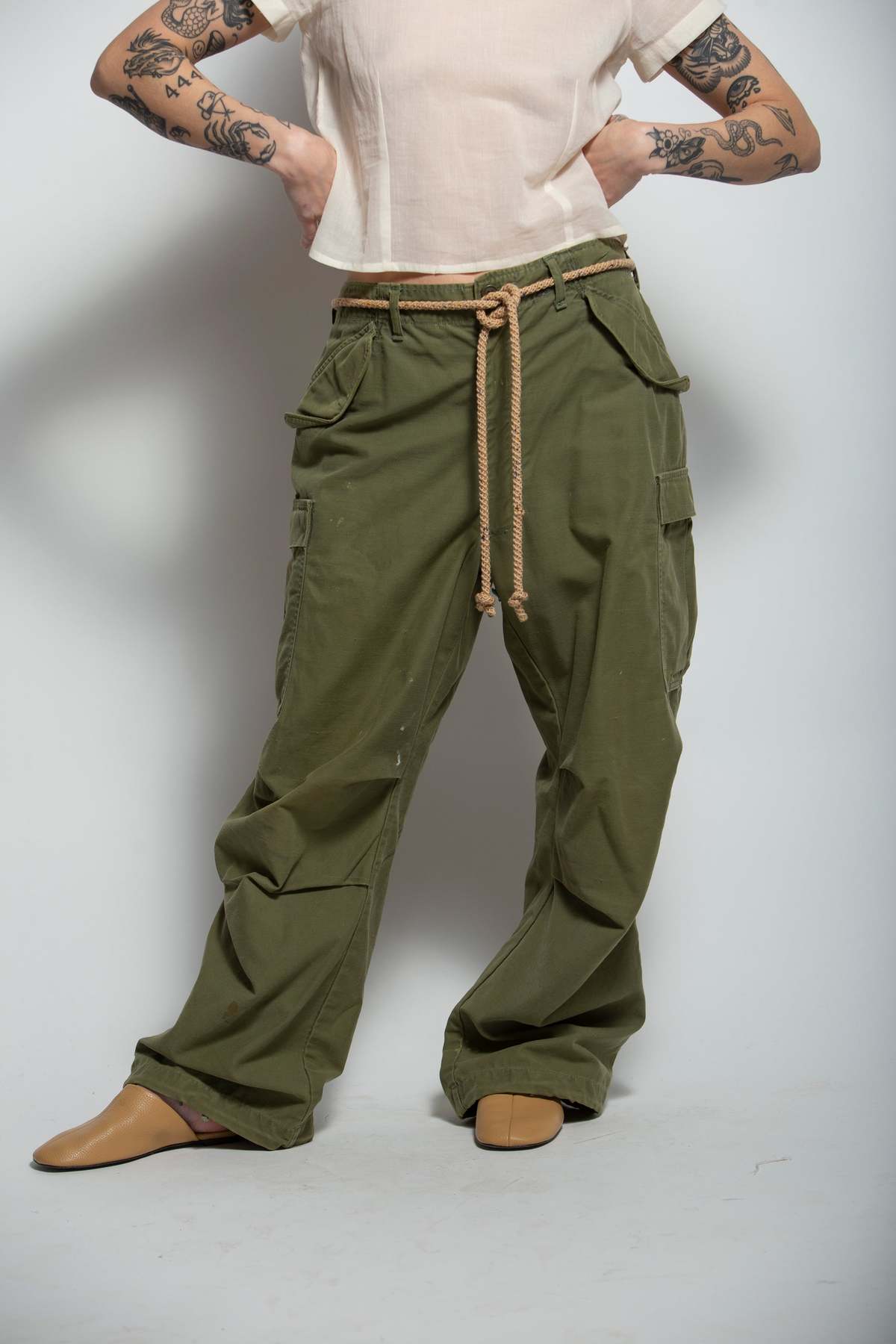 Vintage Military Cargo Pants - Image 2 of 7