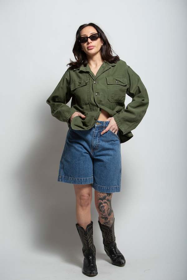 Vintage OG 107 Military Button Up Top