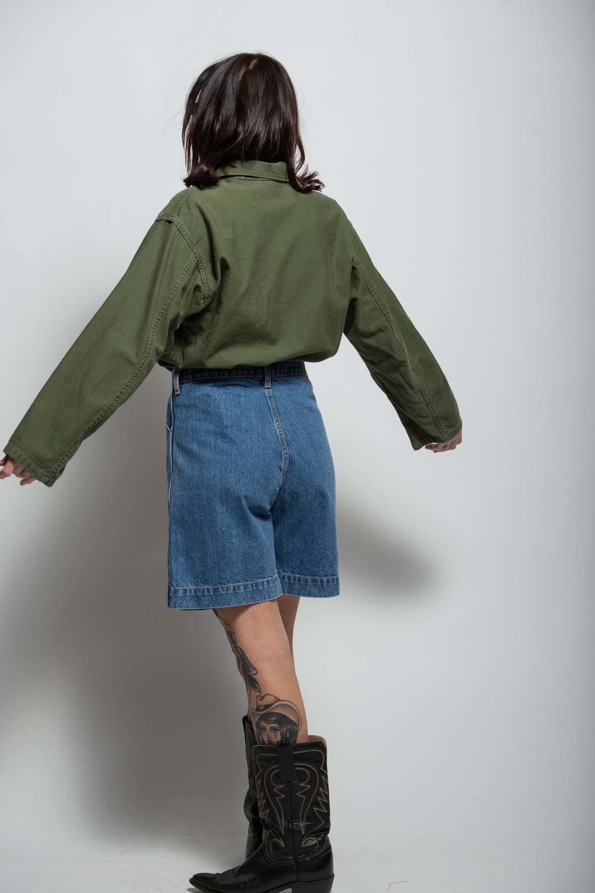 Vintage OG 107 Military Button Up Top - Image 12 of 14