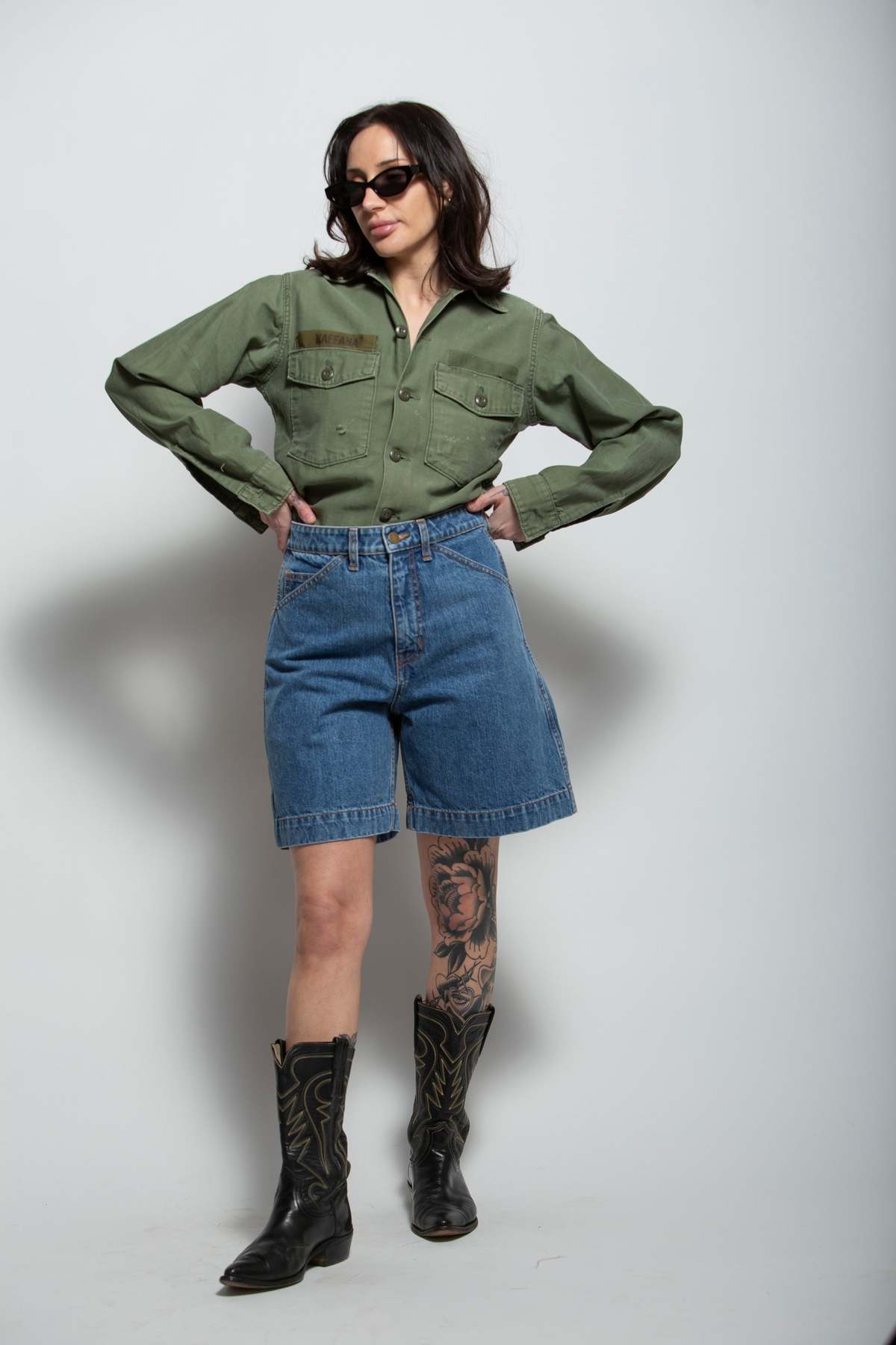 Vintage OG 107 Military Button Up Shirt - Image 1 of 12