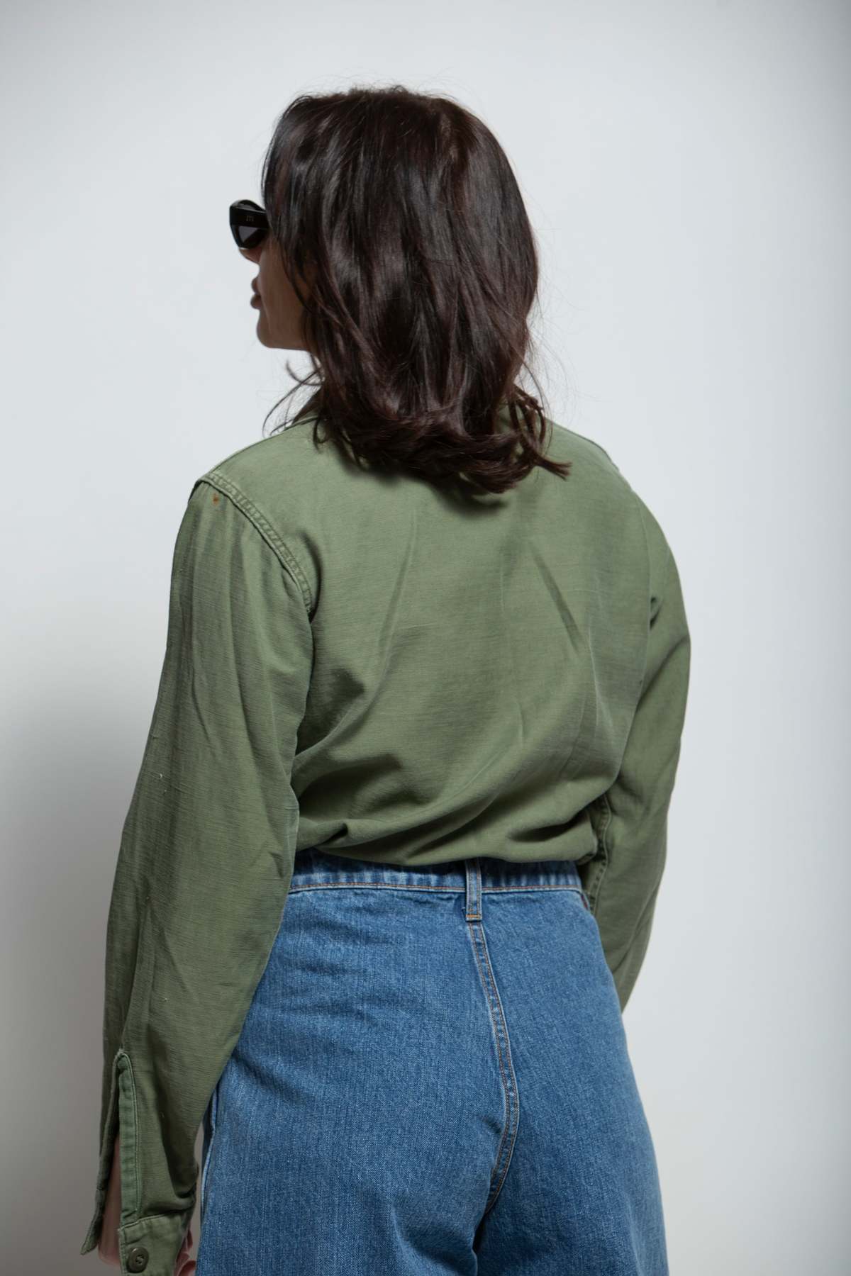 Vintage OG 107 Military Button Up Shirt - Image 5 of 12