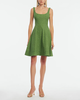 Lela Rose Stretch Denim Seamed Dress - Cactus - Thumbnail 2
