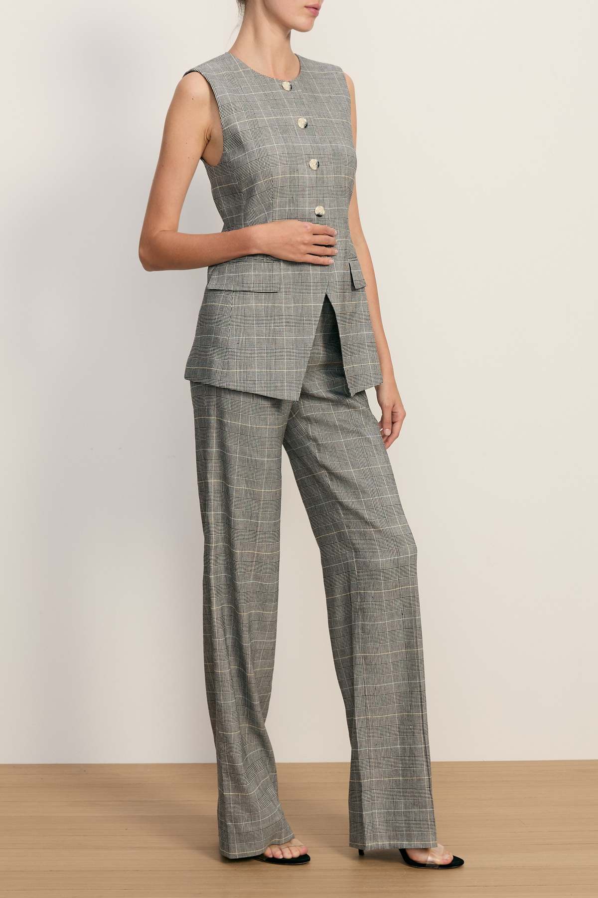 Veronica Beard Jude Pants - Black Multi - Image 3 of 4