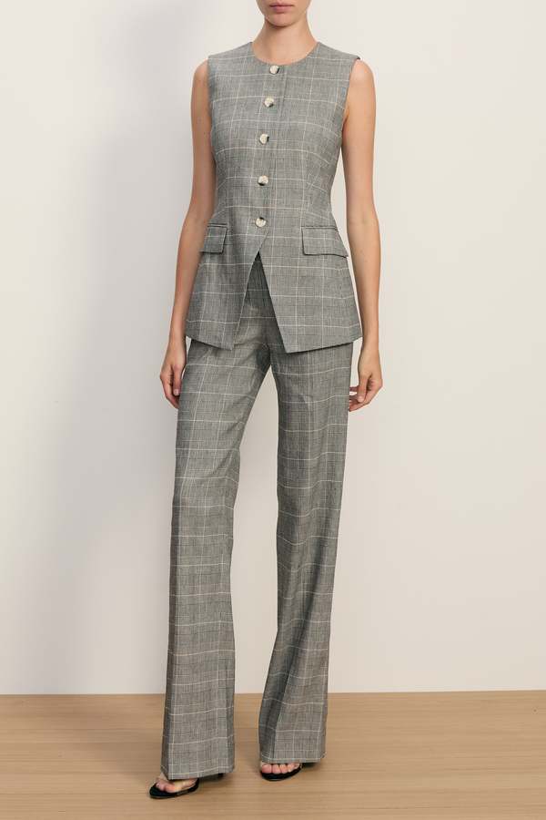 Veronica Beard Lois Vest - Black Multi