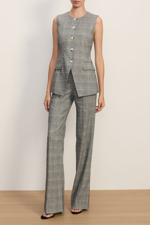 Veronica Beard Lois Vest - Black Multi