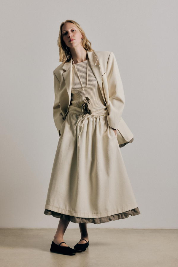 Rus Foso Skirt - Chalk