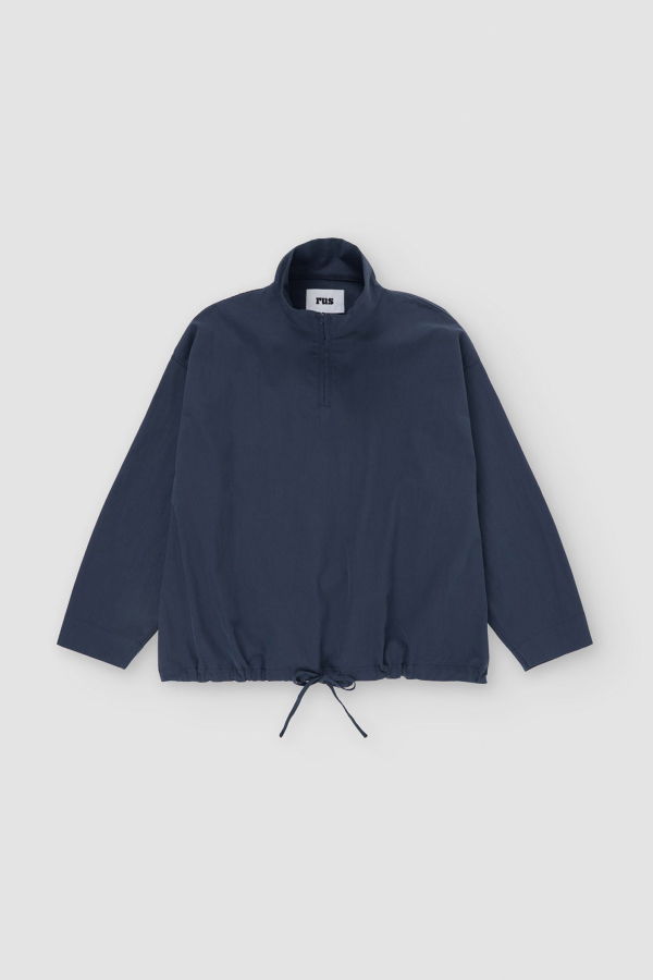 Rus Nemuke Overshirt Top - Dark Blue