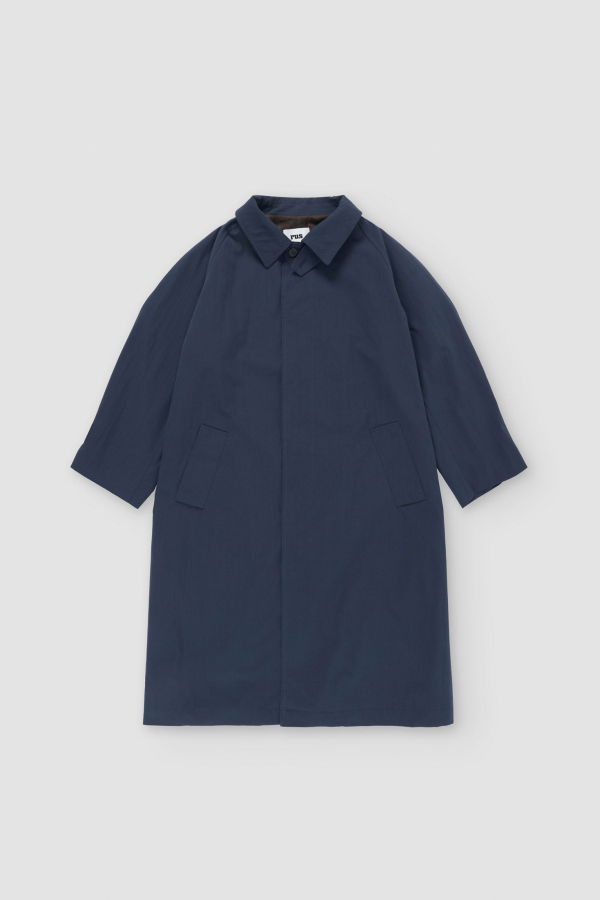 Rus Tsuyu Trench Coat - Dark Blue