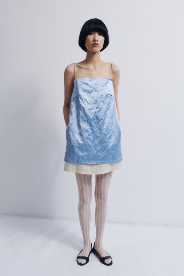 Rus Yumeji Dress - Salvia Blue