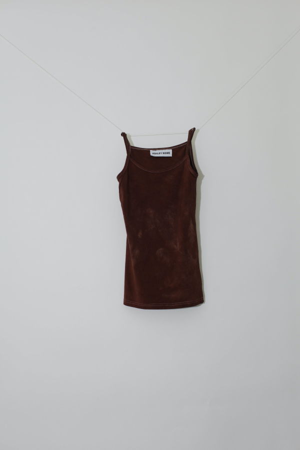 Ashley Rowe Cotton Tank Top - Brown