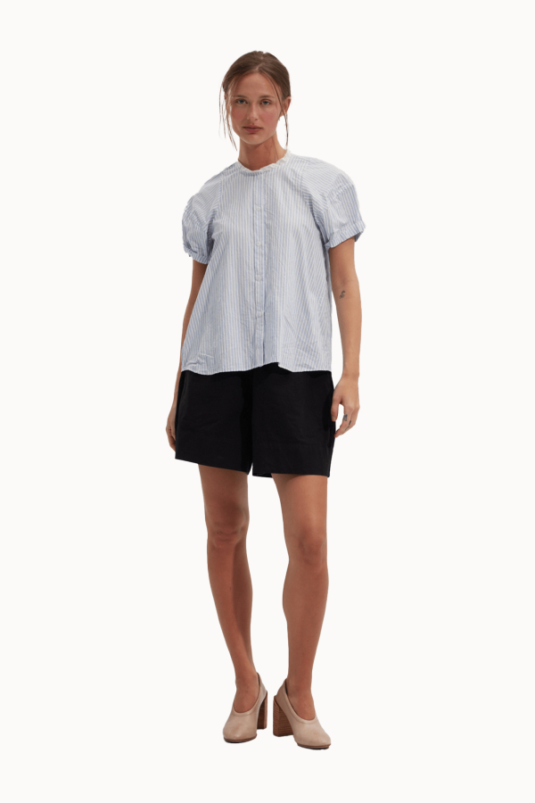 Fabiana Pigna Calun Blouse Top - Blue Stripe