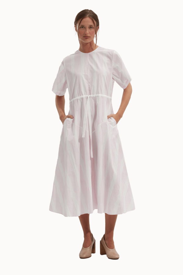 Fabiana Pigna Pila Dress - Brushed Rose Stripe