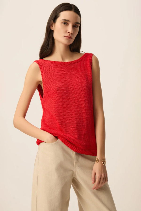Des Petits Hauts Carlota Knitted Tank Top