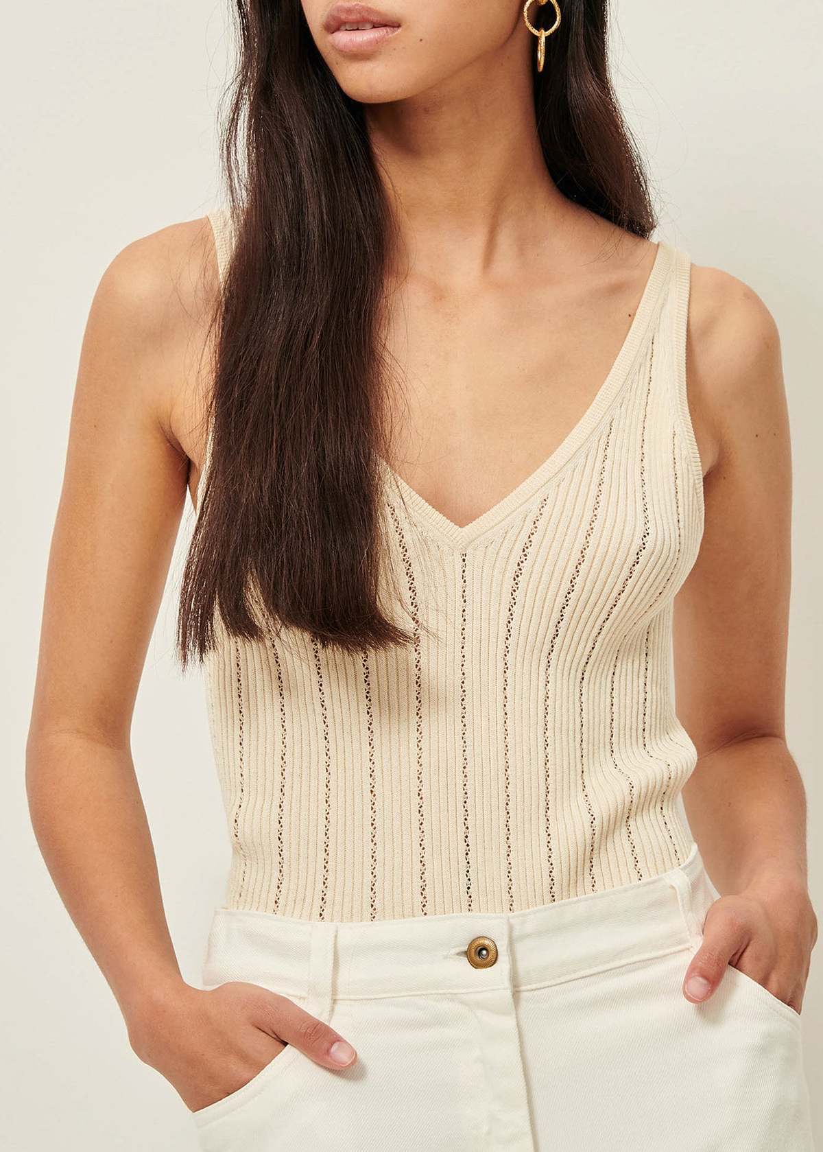 Sessun Attita Ribbed Tank Top - Image 1 of 4