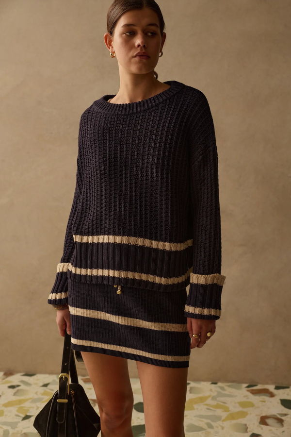 Sancia Iris Knit Jumper Sweater - Caribbean