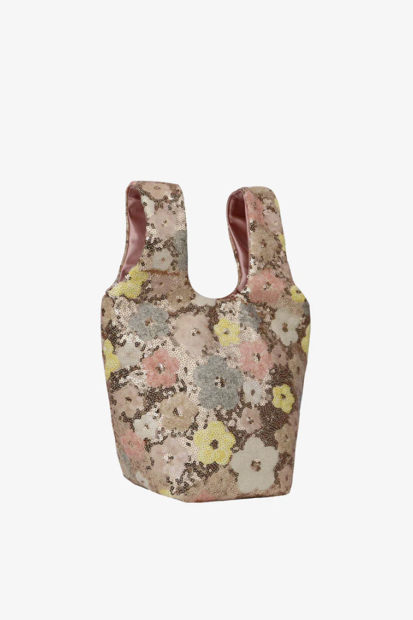HVISK Luma Sequin Bag - Pastel Bloom