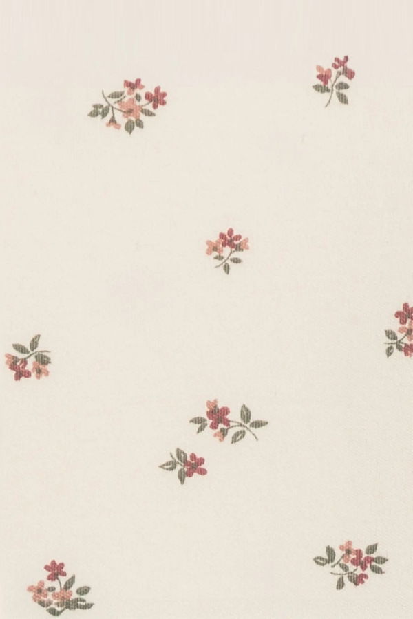 KIDS Colored Organics Neve Ruffle Floral Zipper Sleeper