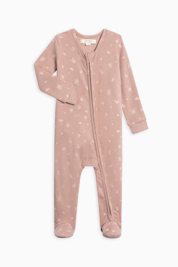 KIDS Colored Organics Kit Ribbed Zipper Sleeper