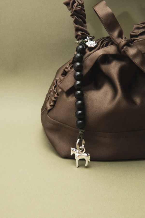 Kara Yoo Lunar Horse Beaded Bag Charm - Evergreen