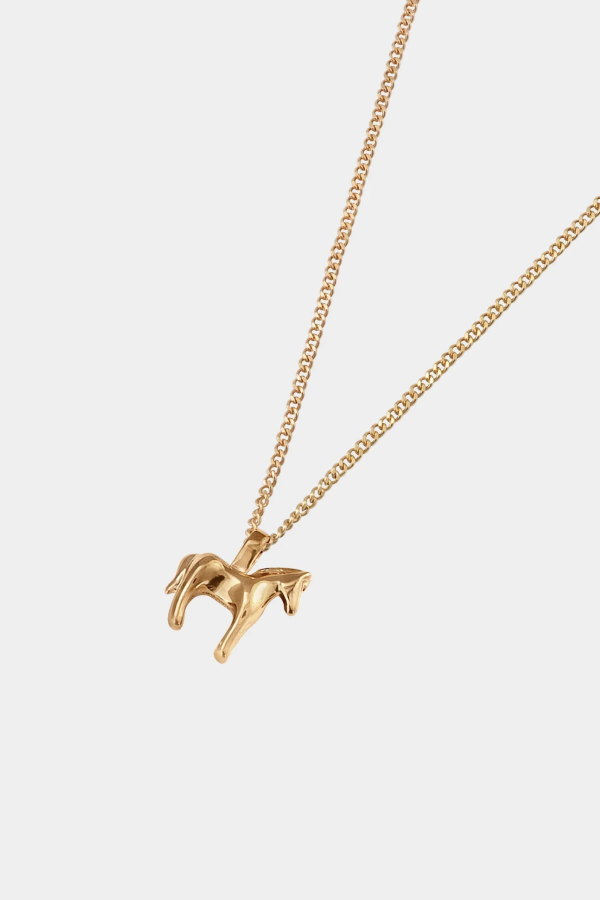 Kara Yoo Gold Lunar Horse Necklace