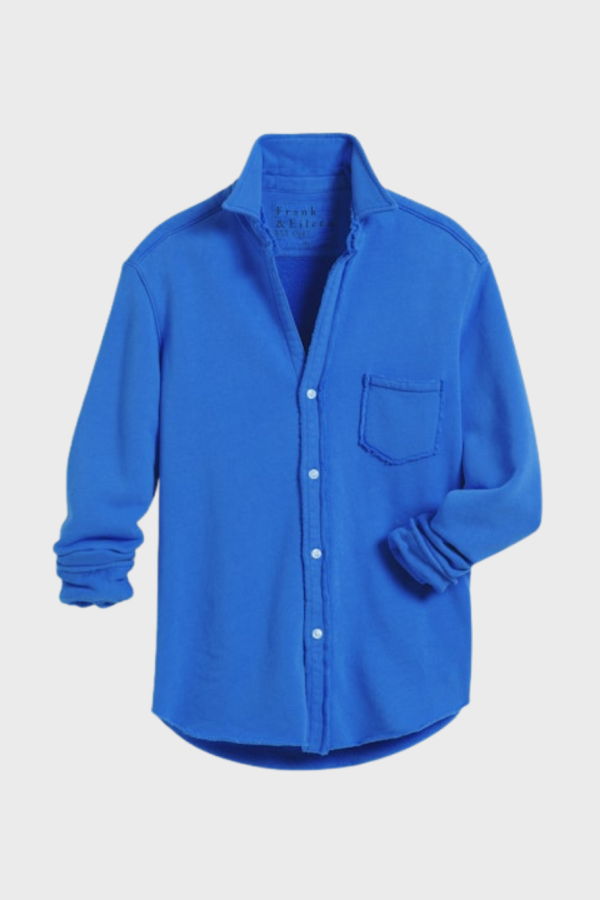 Frank & Eileen Eileen Sweatshirt Button-Up - Lapis