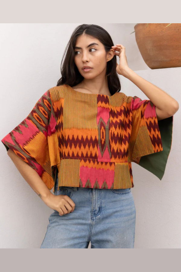 RUJUTA SHETH Mira Top - Mystic Ikat