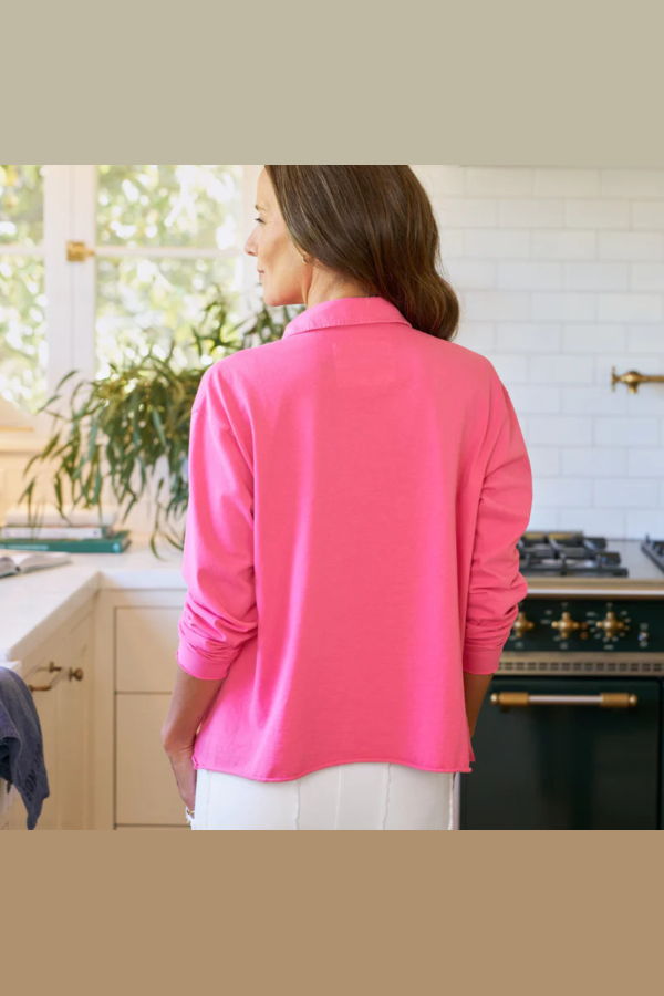 Frank & Eileen Patrick Popover Henley Top - Lotus