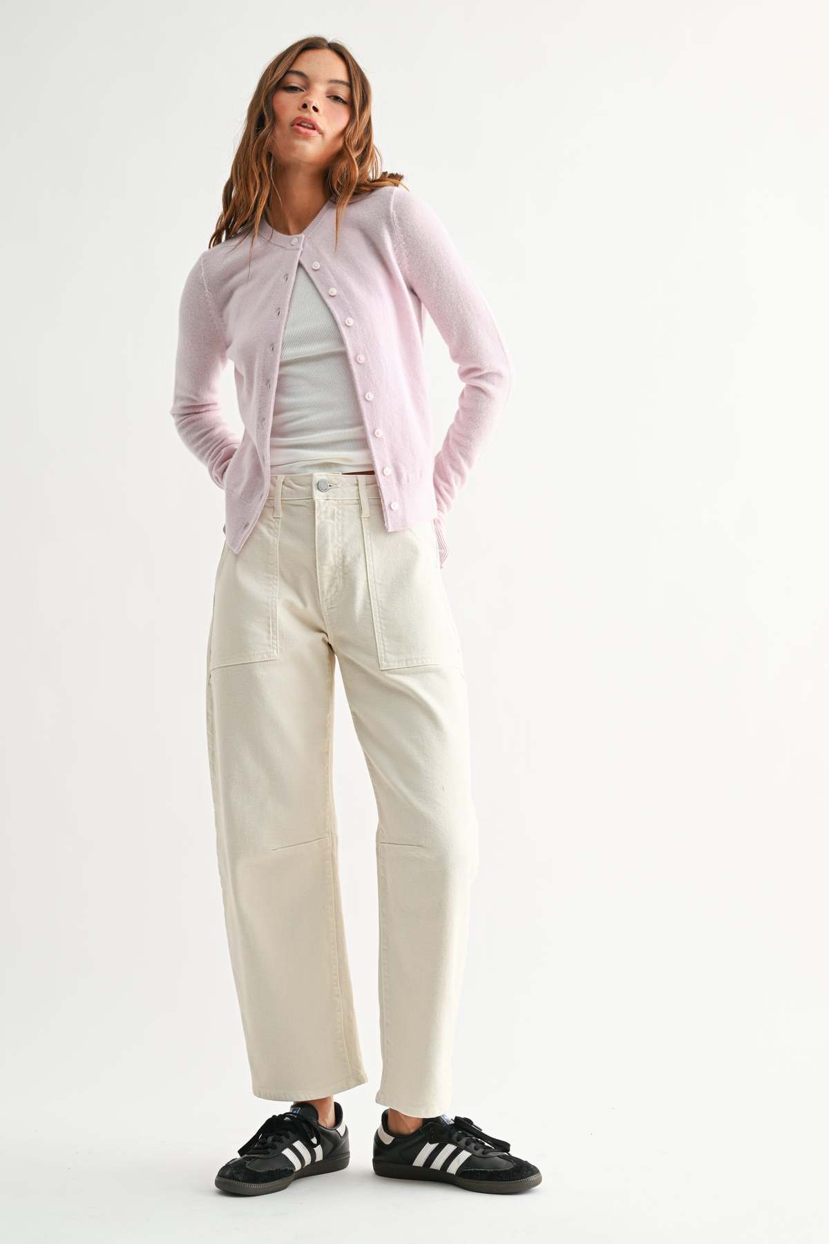 Just Black Denim The Utility Seamed Barrel Jean - Medium Denim - Image 6 of 28