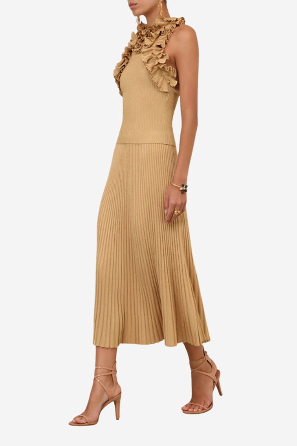 Zimmermann Luna Metallic Ruffle Tank