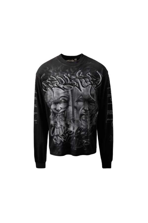 Hellstar "Laugh Now Cry Later" Longsleeve T-Shirt - Black