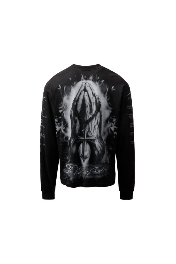 Hellstar "Laugh Now Cry Later" Longsleeve T-Shirt - Black