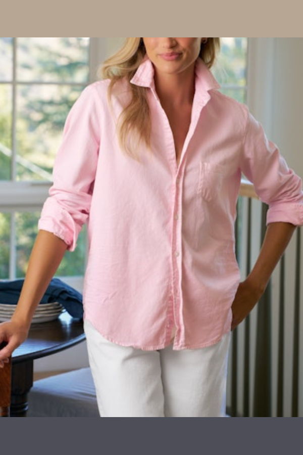 Frank & Eileen Eileen Relaxed Button-Up Shirt - Petal