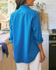 Frank & Eileen Eileen Relaxed Button-Up Shirt - Lapis - Thumbnail 4