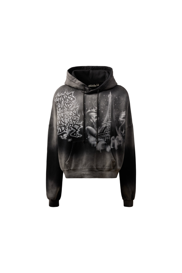 Hellstar Eiffel Tower Hoodie - Black